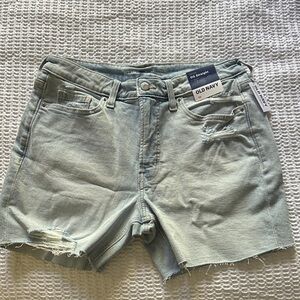 Old Navy Women's Distressed Light Blue Shorts